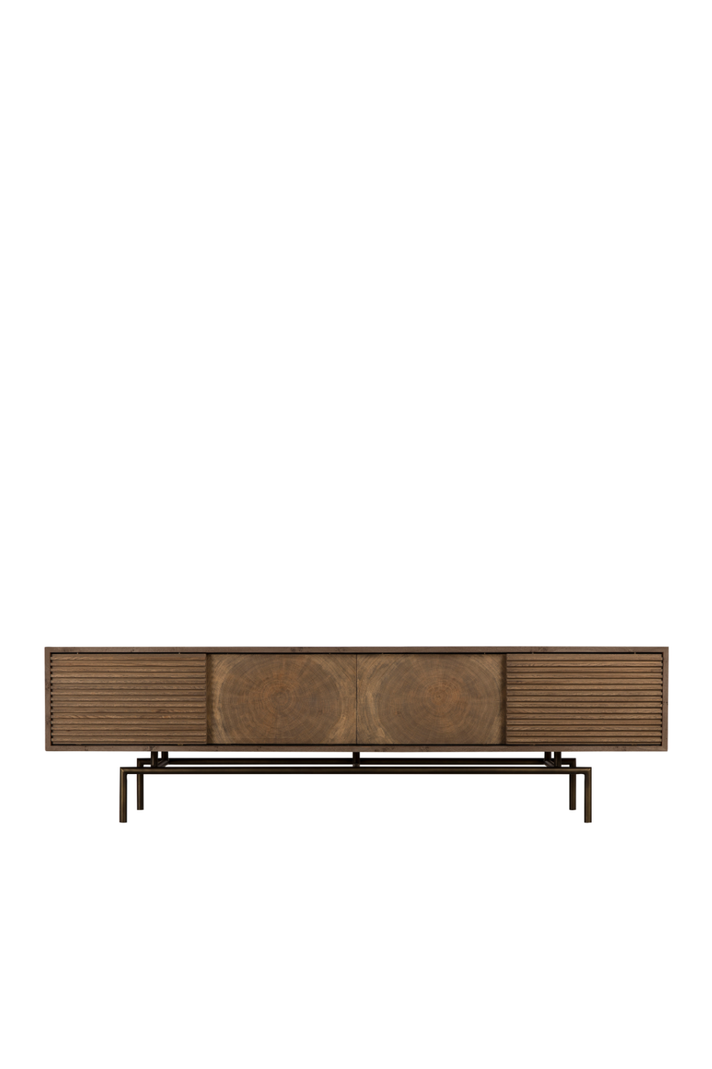 Oak Sliding Doors Media Unit | Andrew Martin Blaine | Woodfurniture.com