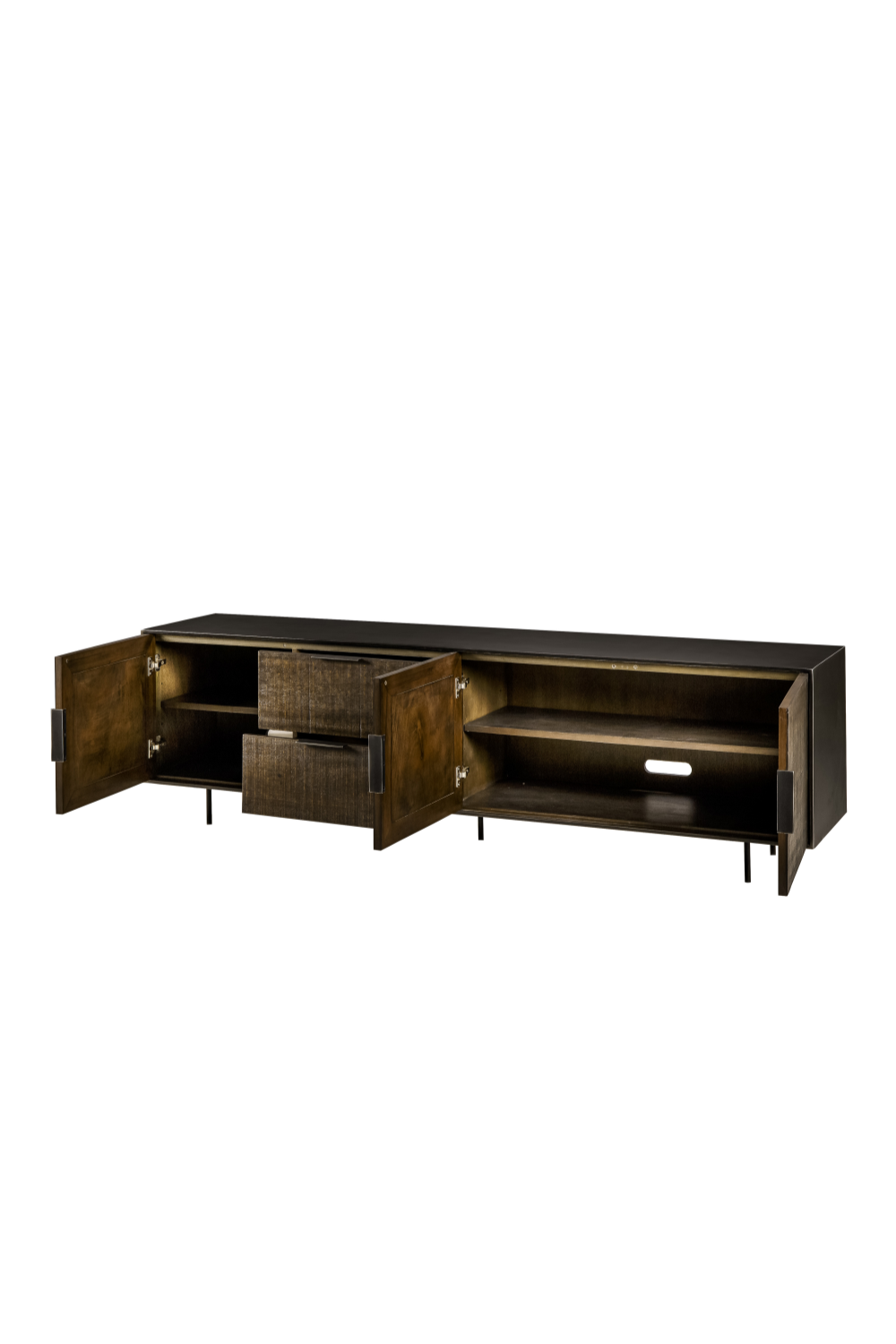 Brazilian Walnut Media Console Table | Andrew Martin Tribeca | Woodfurniture.com