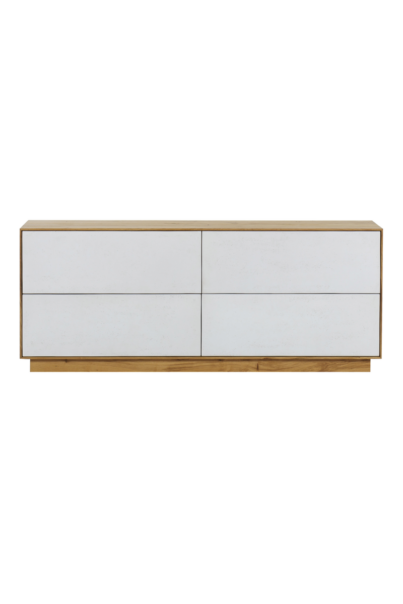 White Concrete Oak Dresser | Andrew Martin Sands | Woodfurniture.com