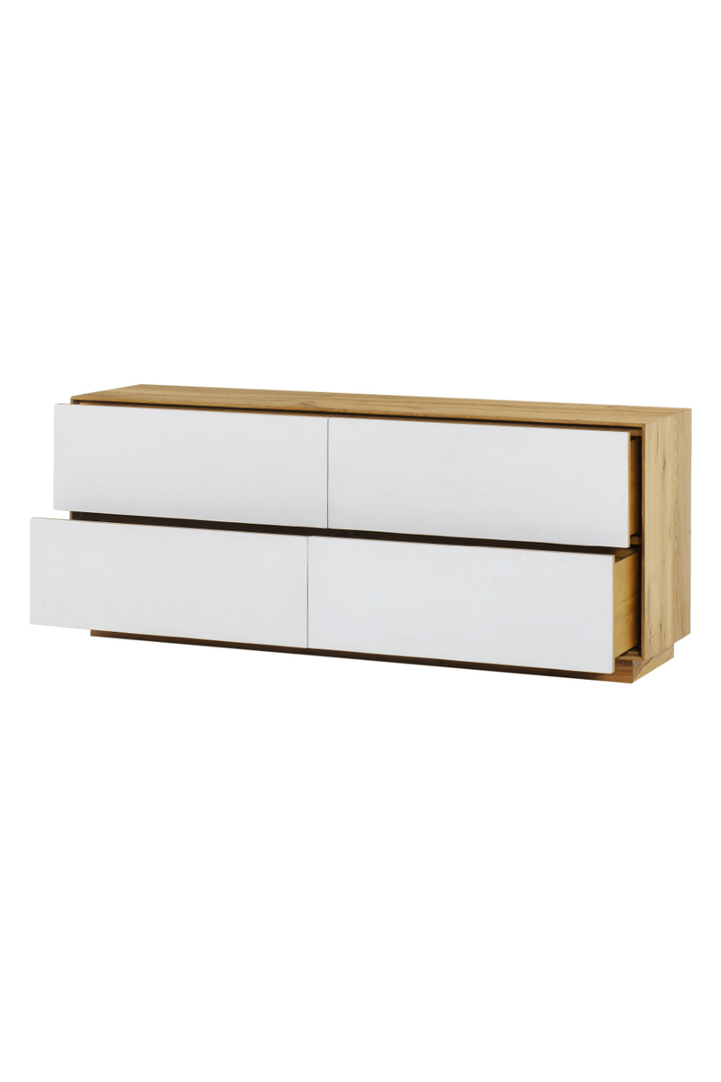 White Concrete Oak Dresser | Andrew Martin Sands | Woodfurniture.com