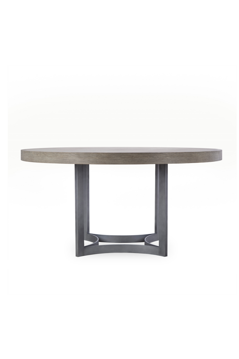 Silver Oak Circular Dining Table L - Andrew Martin Paxton | Woodfurniture.com