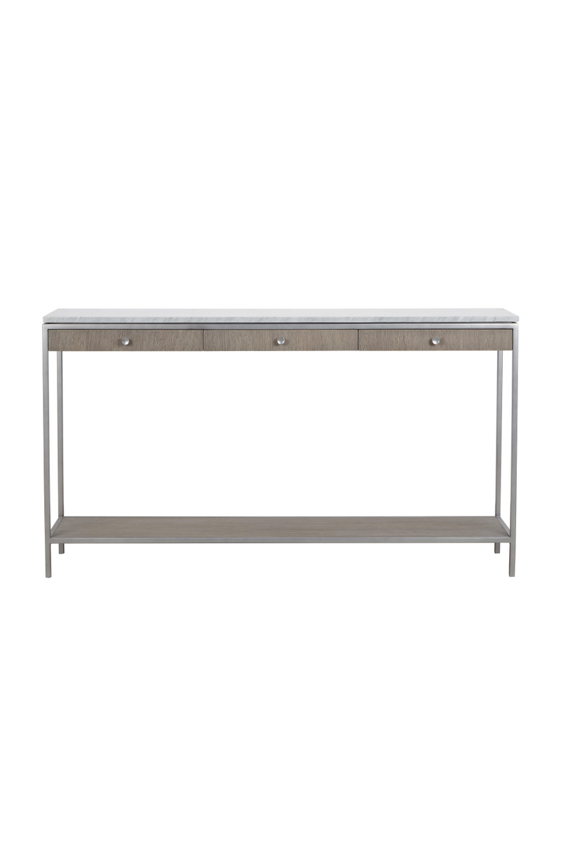 Gray Oak Marble Console Table | Andrew Martin Paxton | Woodfurniture.com
