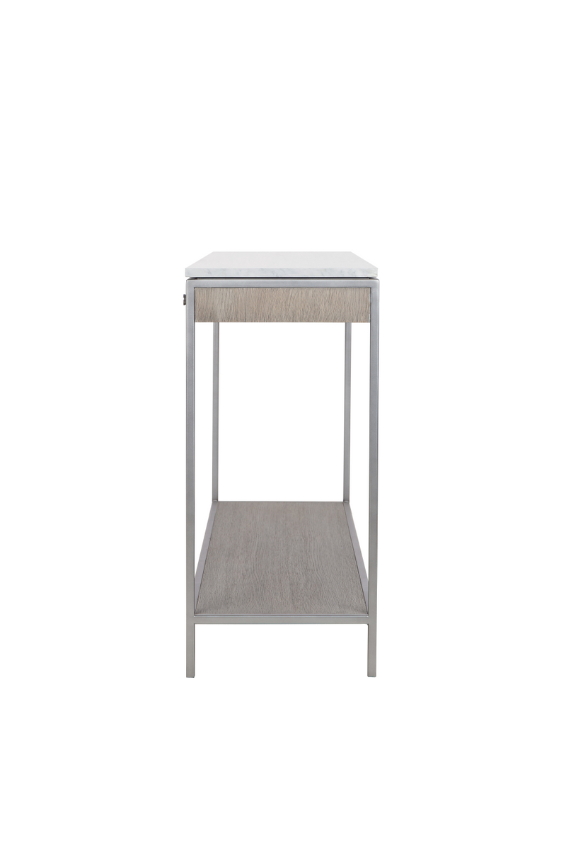 Gray Oak Marble Console Table | Andrew Martin Paxton | Woodfurniture.com