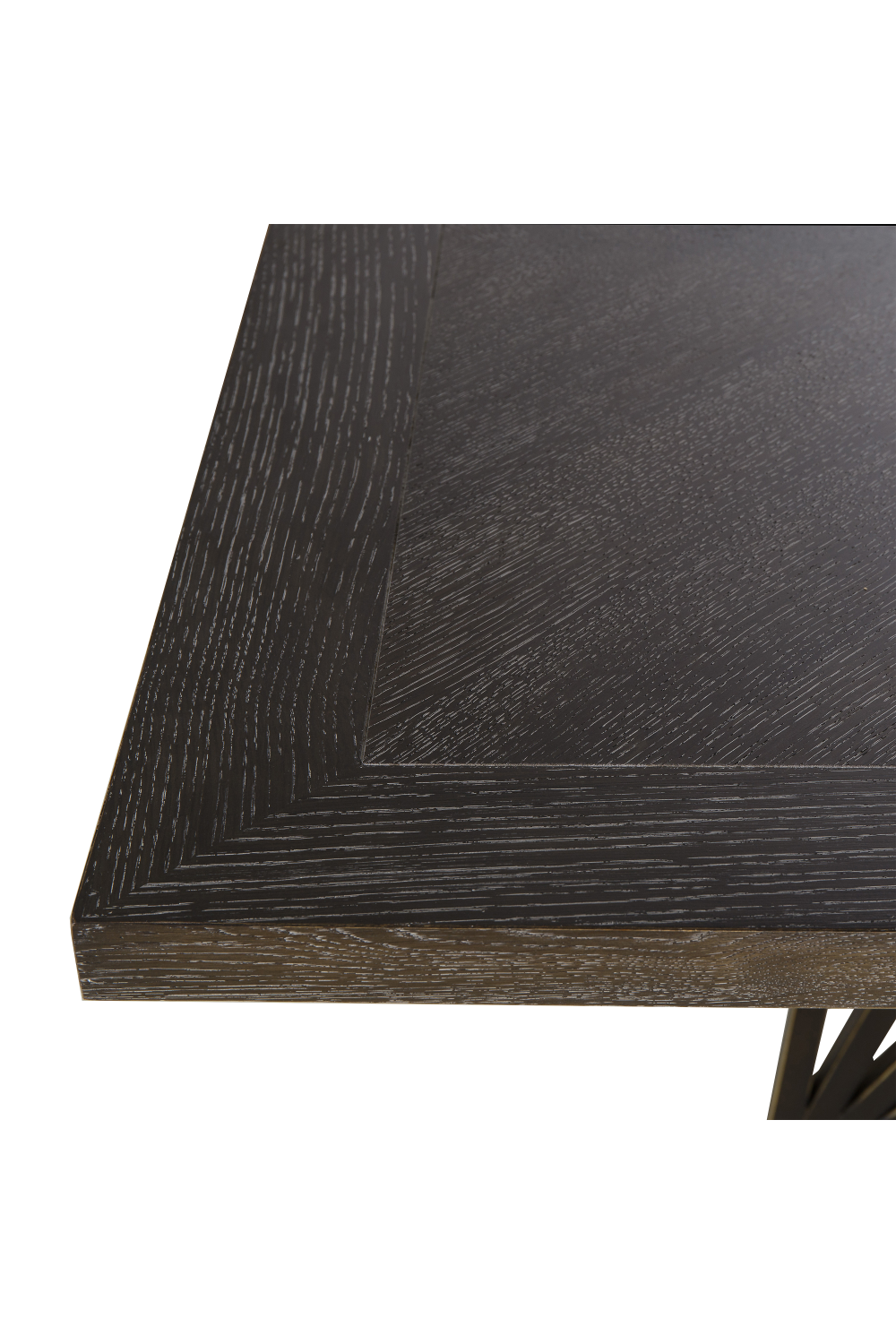 Dark Chocolate Oak Round Dining Table L | Andrew Martin Emerson | Woodfurniture.com