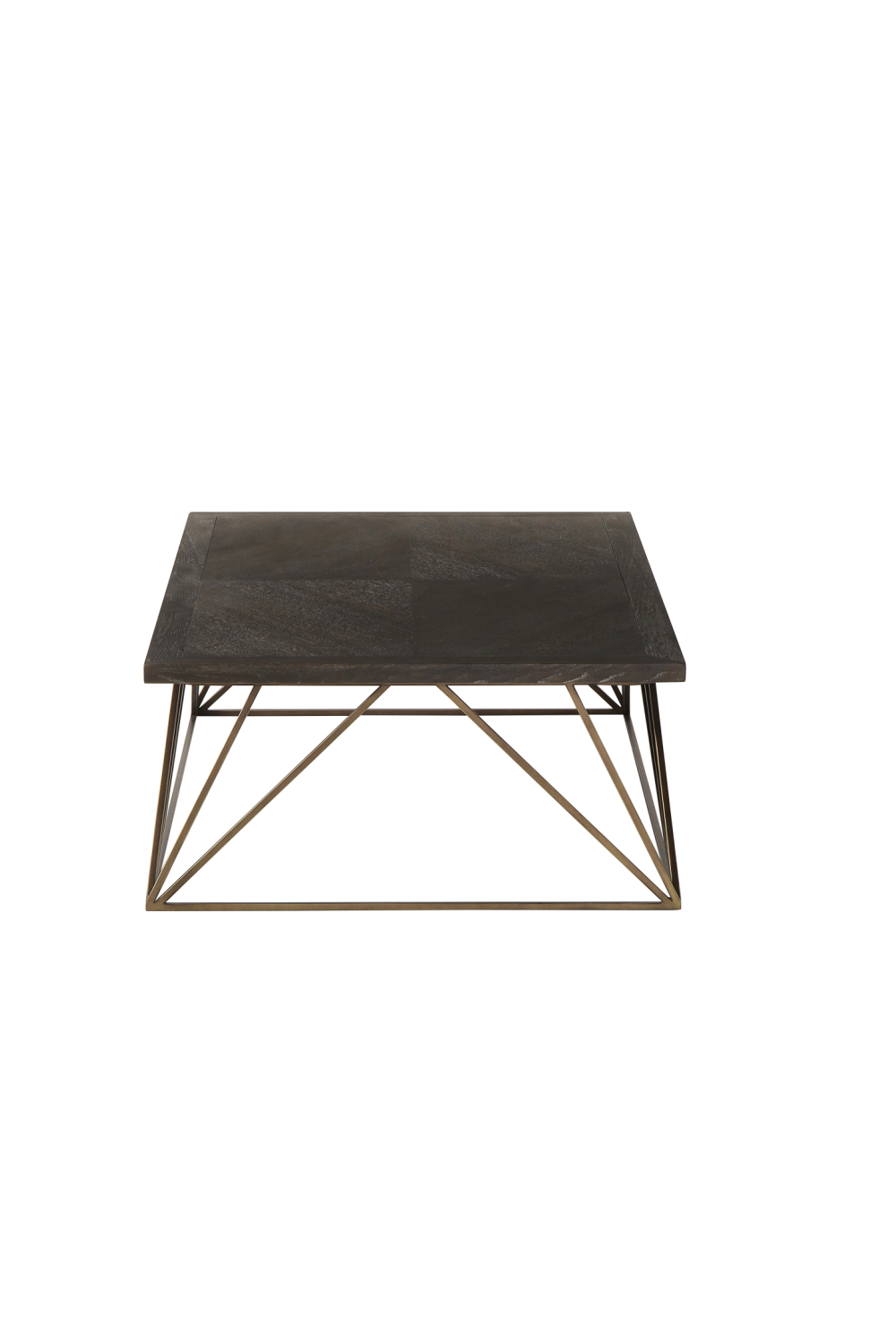 Dark Oak Geometrical Base Coffee Table | Andrew Martin Emerson | Woodfurniture.com