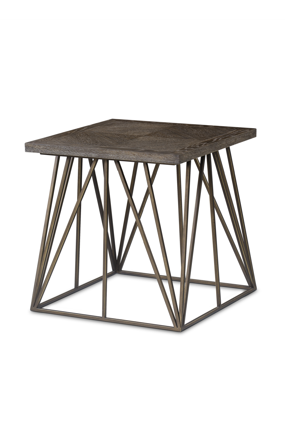 Dark Oak Square Side Table | Andrew Martin Emerson | Woodfurniture.com