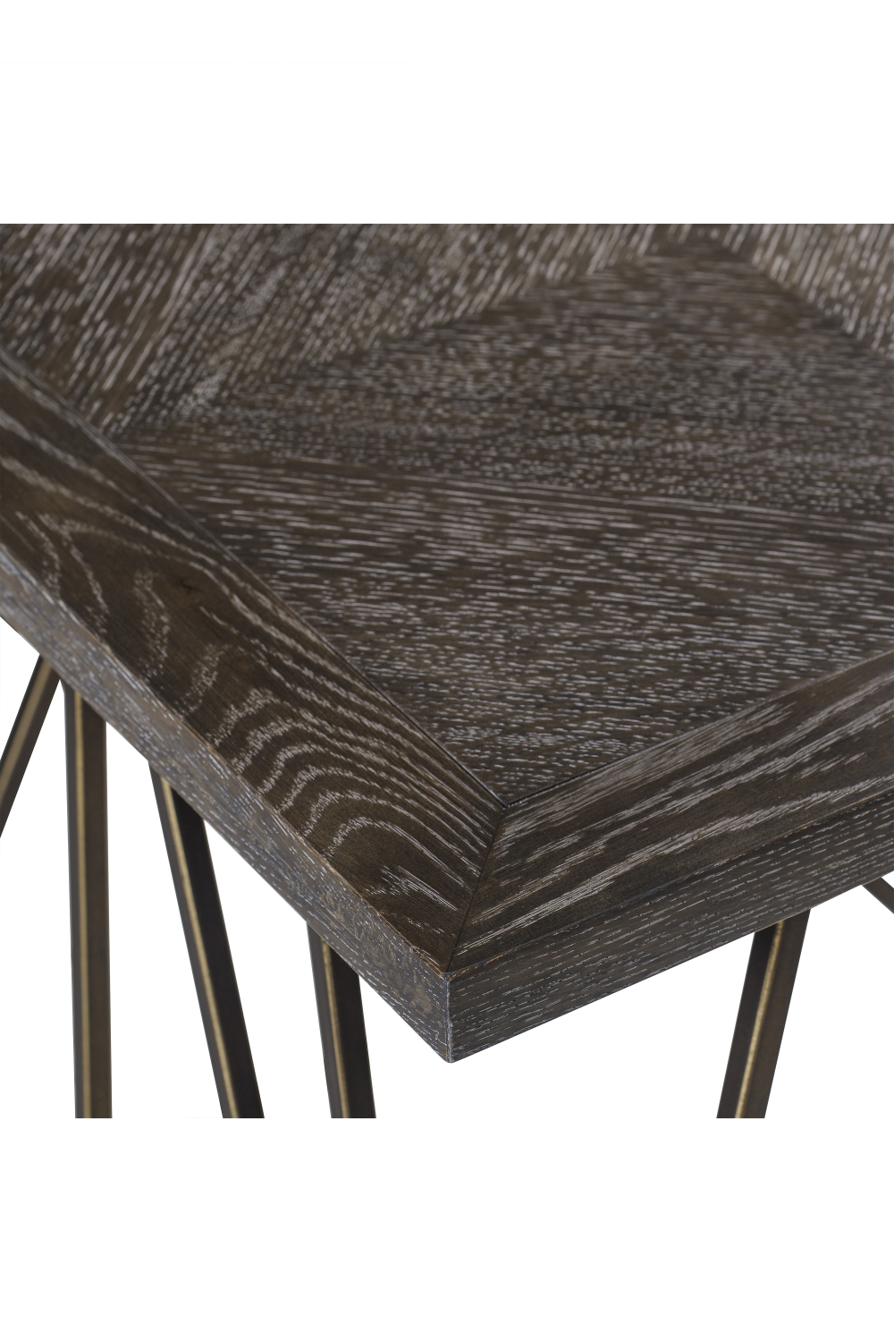 Dark Oak Square Side Table | Andrew Martin Emerson | Woodfurniture.com