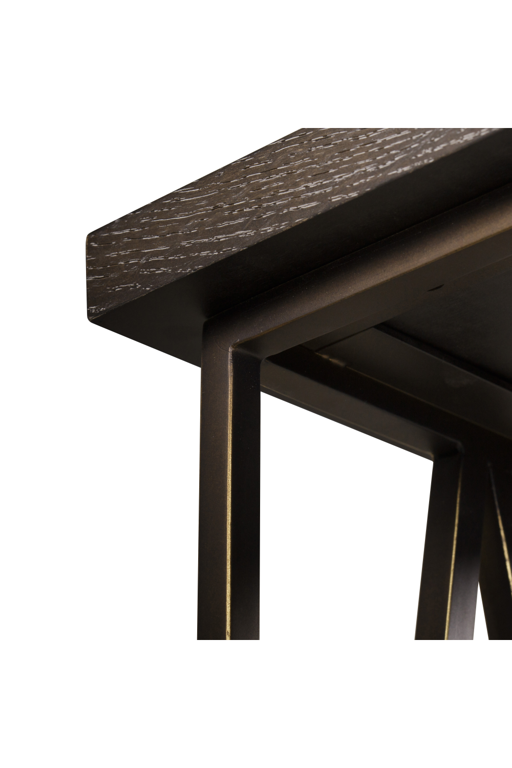 Dark Oak Pull Up Table | Andrew Martin Emerson | Woodfurniture.com