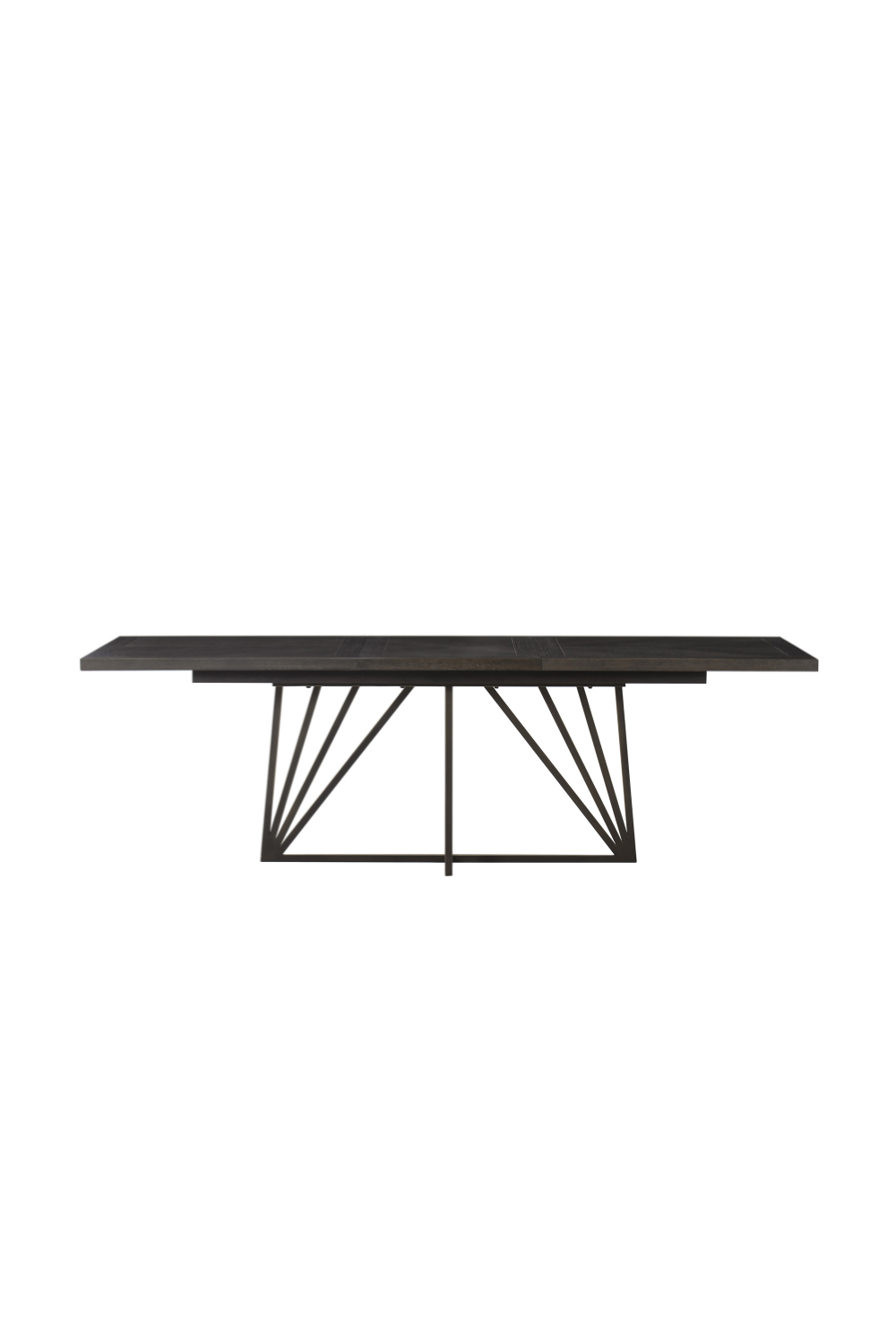 Bronze Base Extending Dining Table | Andrew Martin Emerson | Woodfurniture.com