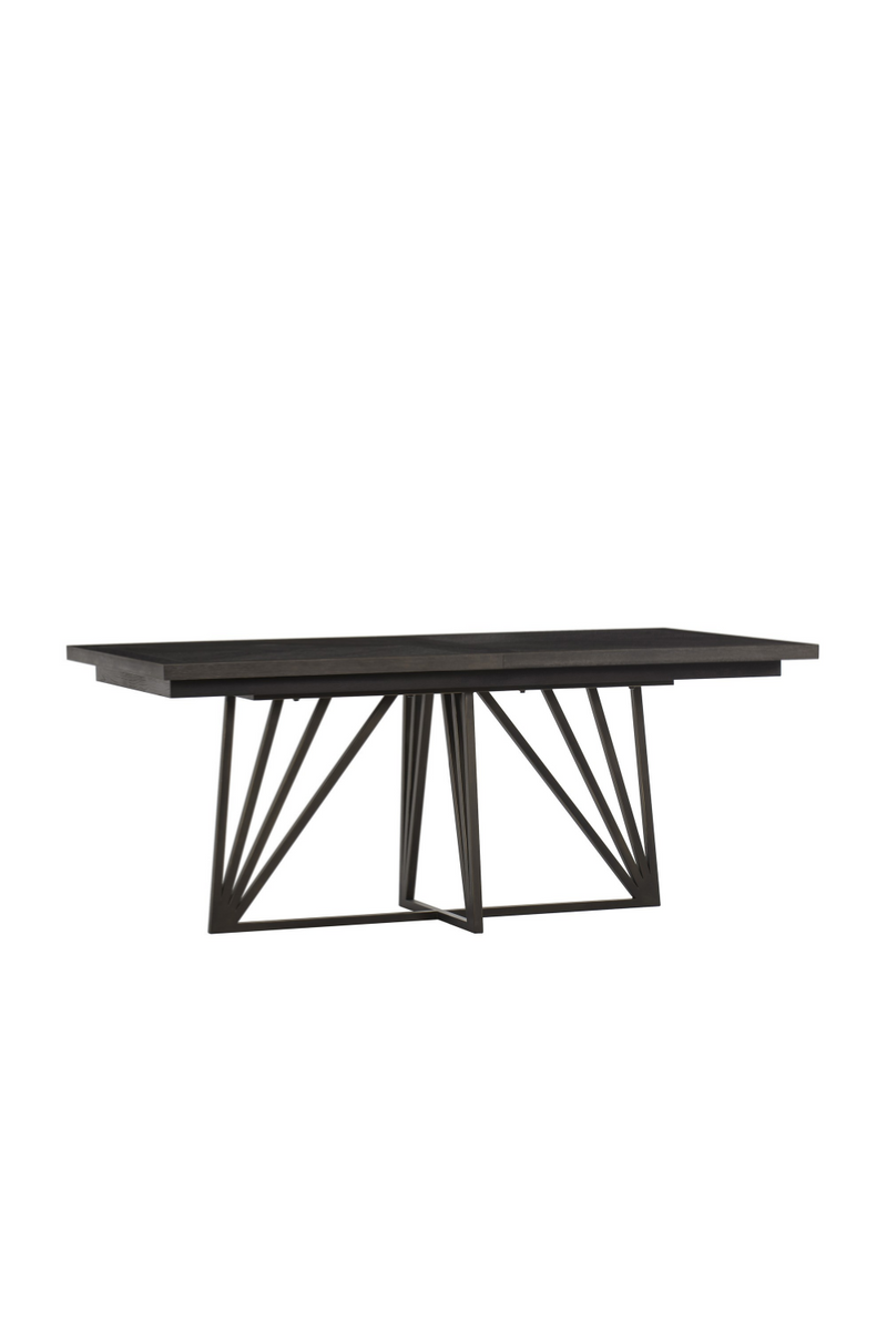 Bronze Base Extending Dining Table | Andrew Martin Emerson | Woodfurniture.com