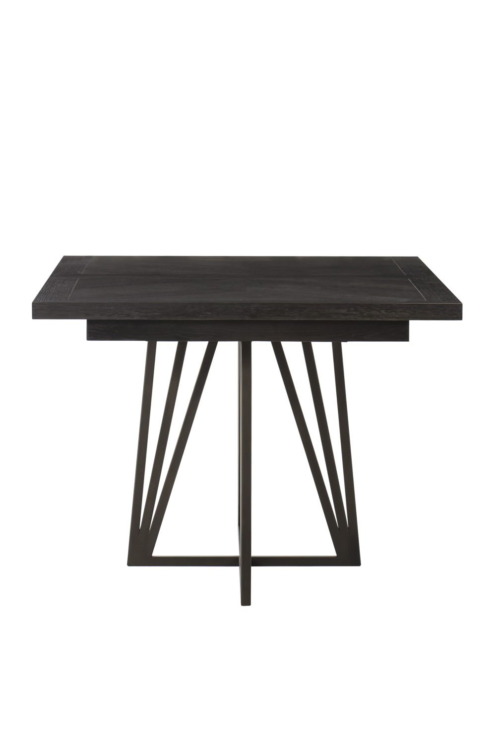 Bronze Base Extending Dining Table | Andrew Martin Emerson | Woodfurniture.com