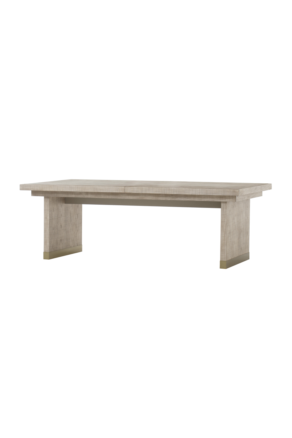 Textured Parchment Extending Dining Table L | Andrew Martin Raffles | Woodfurniture.com