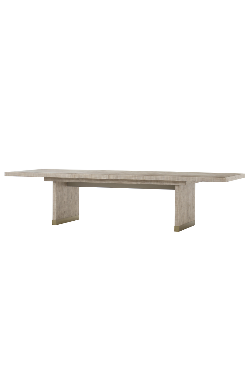 Textured Parchment Extending Dining Table L | Andrew Martin Raffles | Woodfurniture.com