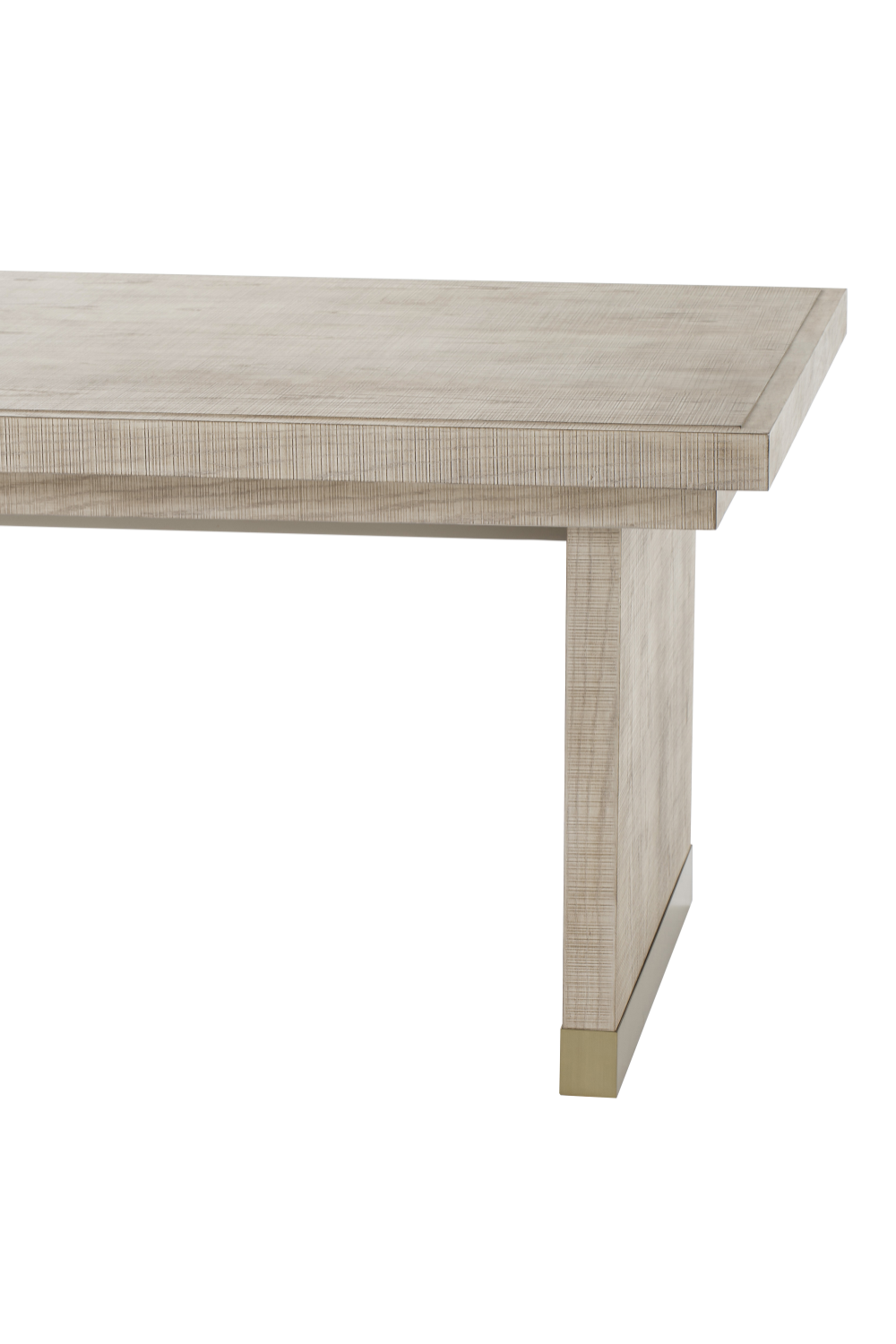 Textured Parchment Extending Dining Table L | Andrew Martin Raffles | Woodfurniture.com