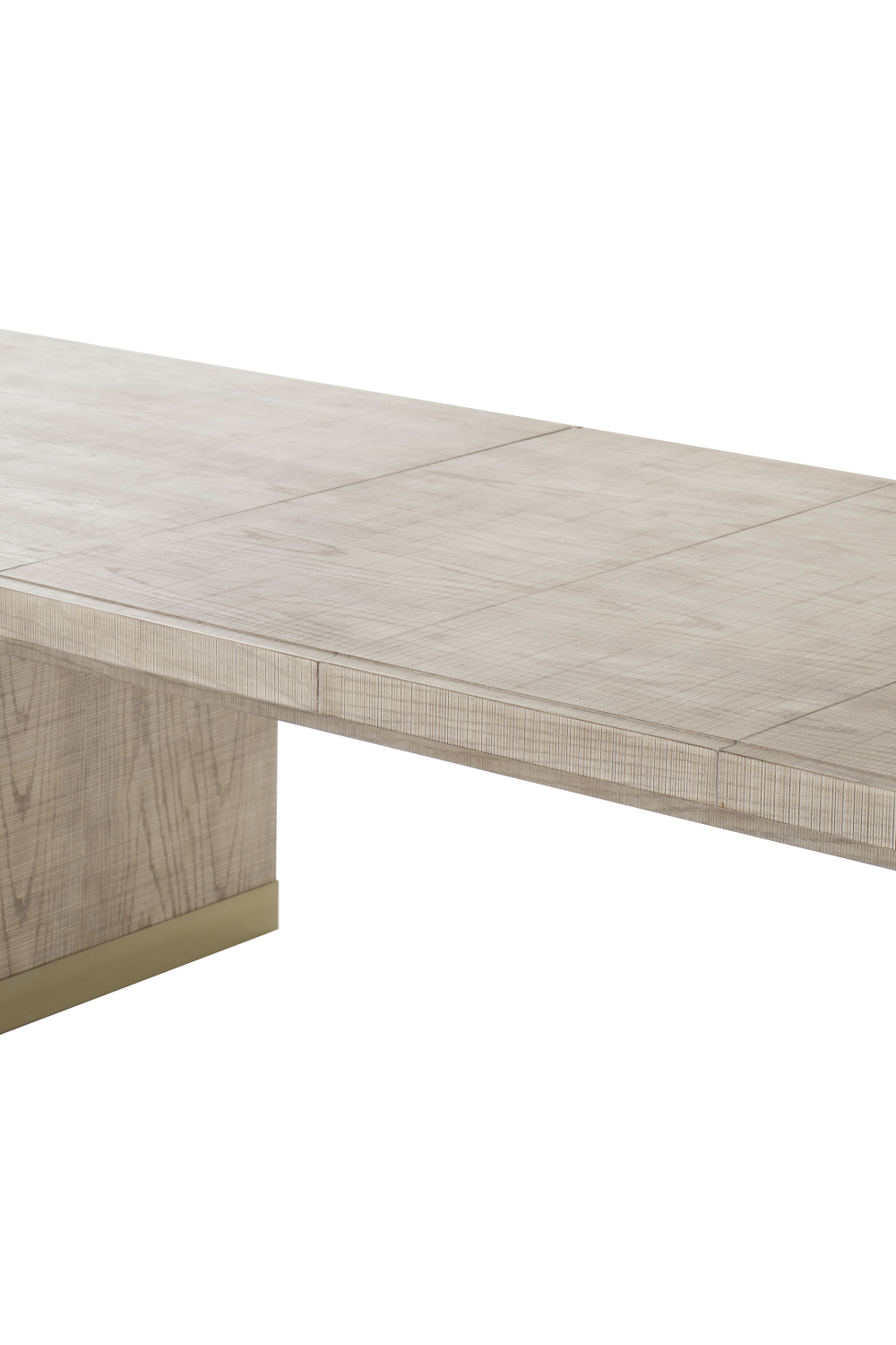 Textured Parchment Extending Dining Table L | Andrew Martin Raffles | Woodfurniture.com