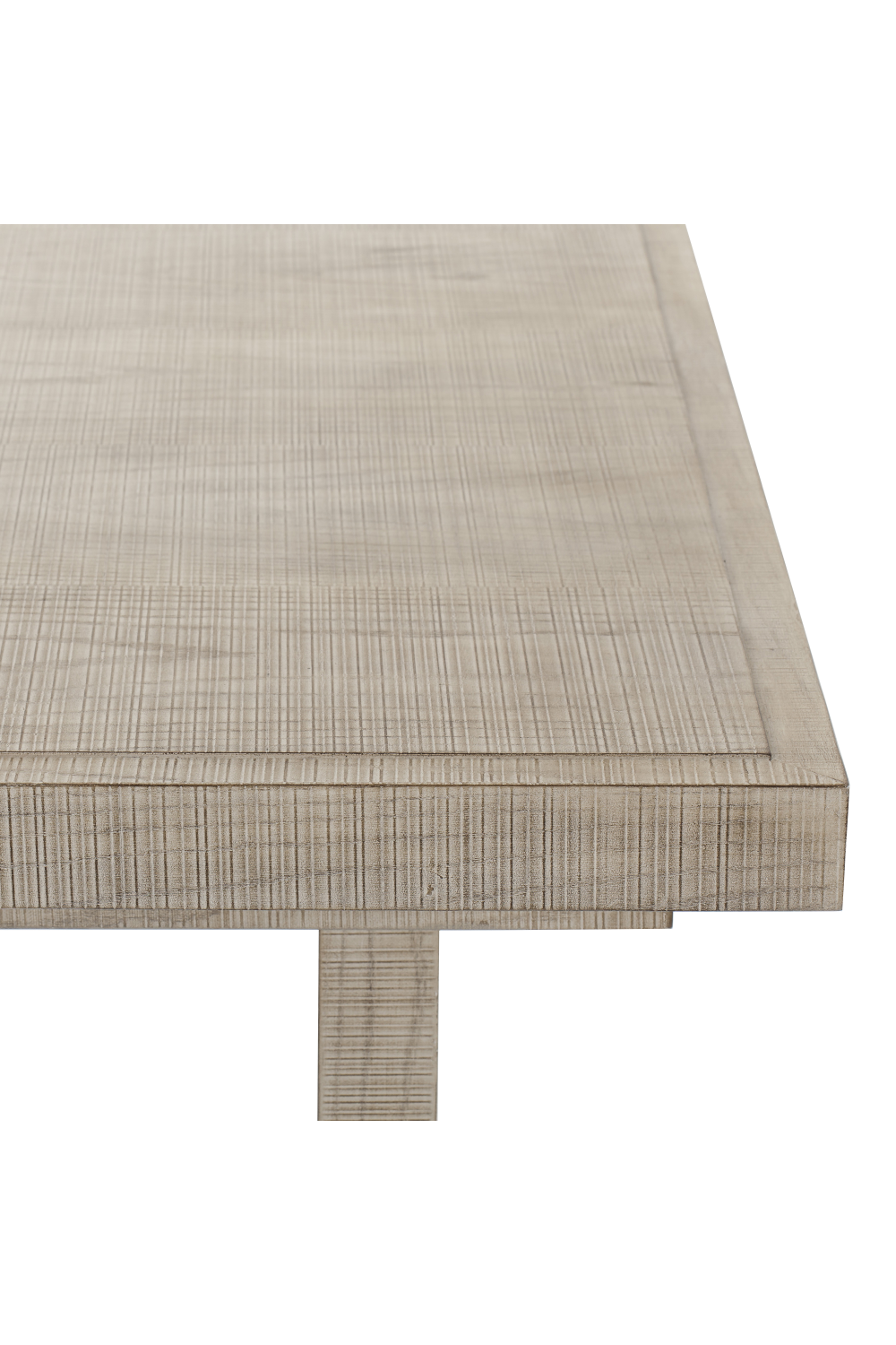 Textured Parchment Extending Dining Table L | Andrew Martin Raffles | Woodfurniture.com