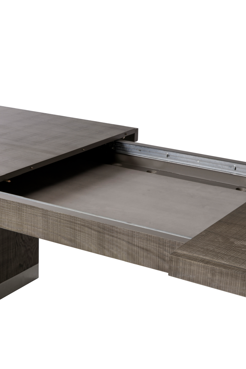 Gray Ash Extending Dining Table L | Andrew Martin Raffles | Woodfurniture.com