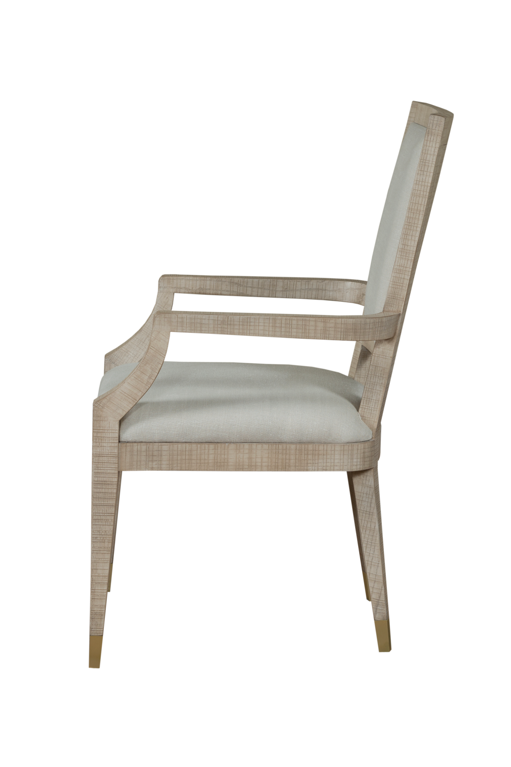 Ivory Upholstered Dining Armchair | Andrew Martin Raffles | Woodfurniture.com