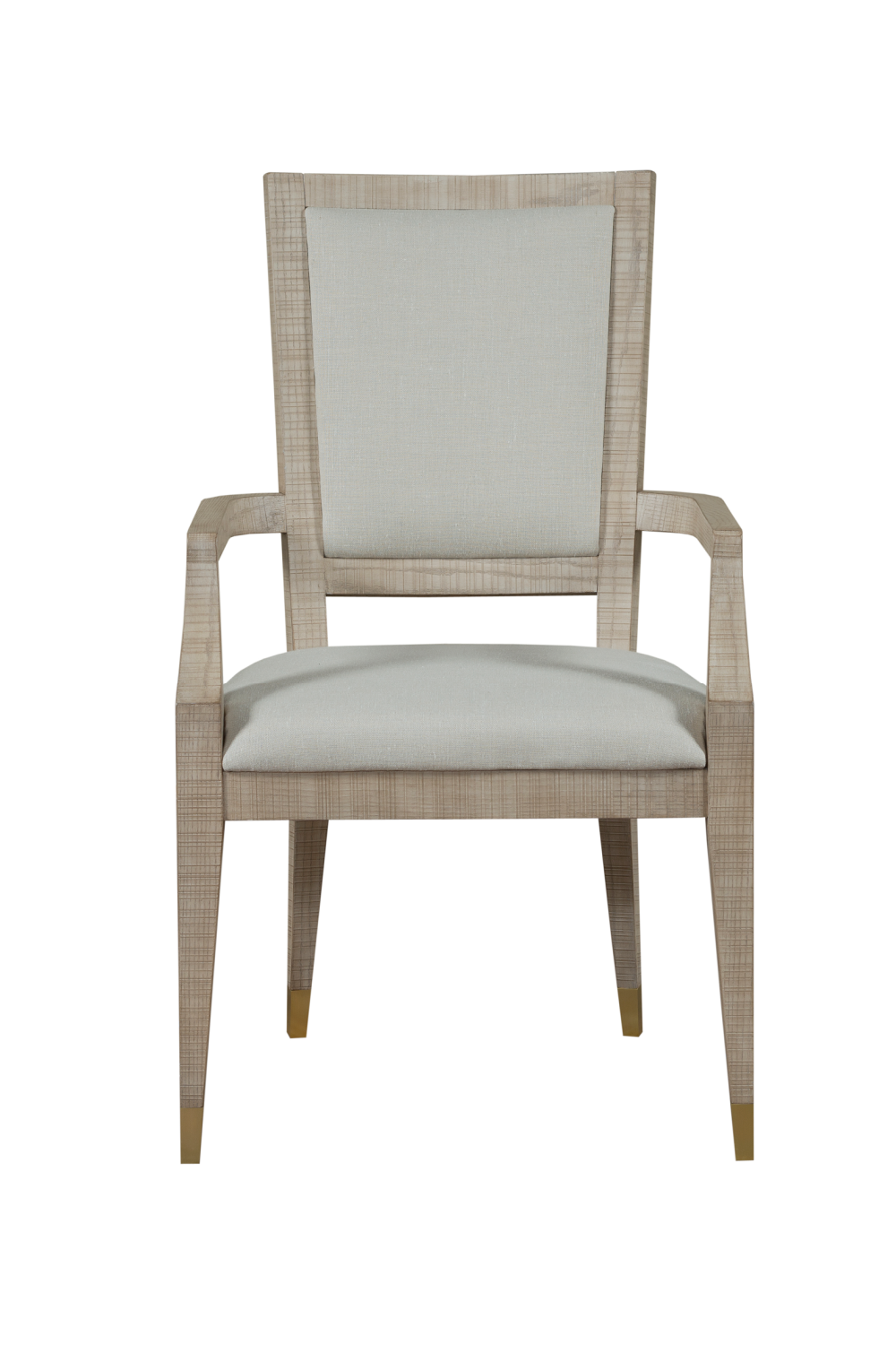 Ivory Upholstered Dining Armchair | Andrew Martin Raffles | Woodfurniture.com