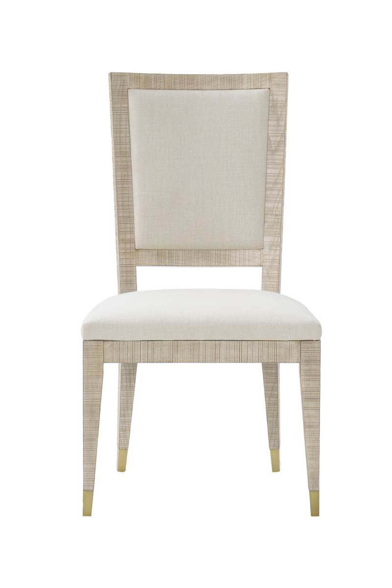 Ivory Upholstered Dining Chair | Andrew Martin Raffles | Woodfurniture.com