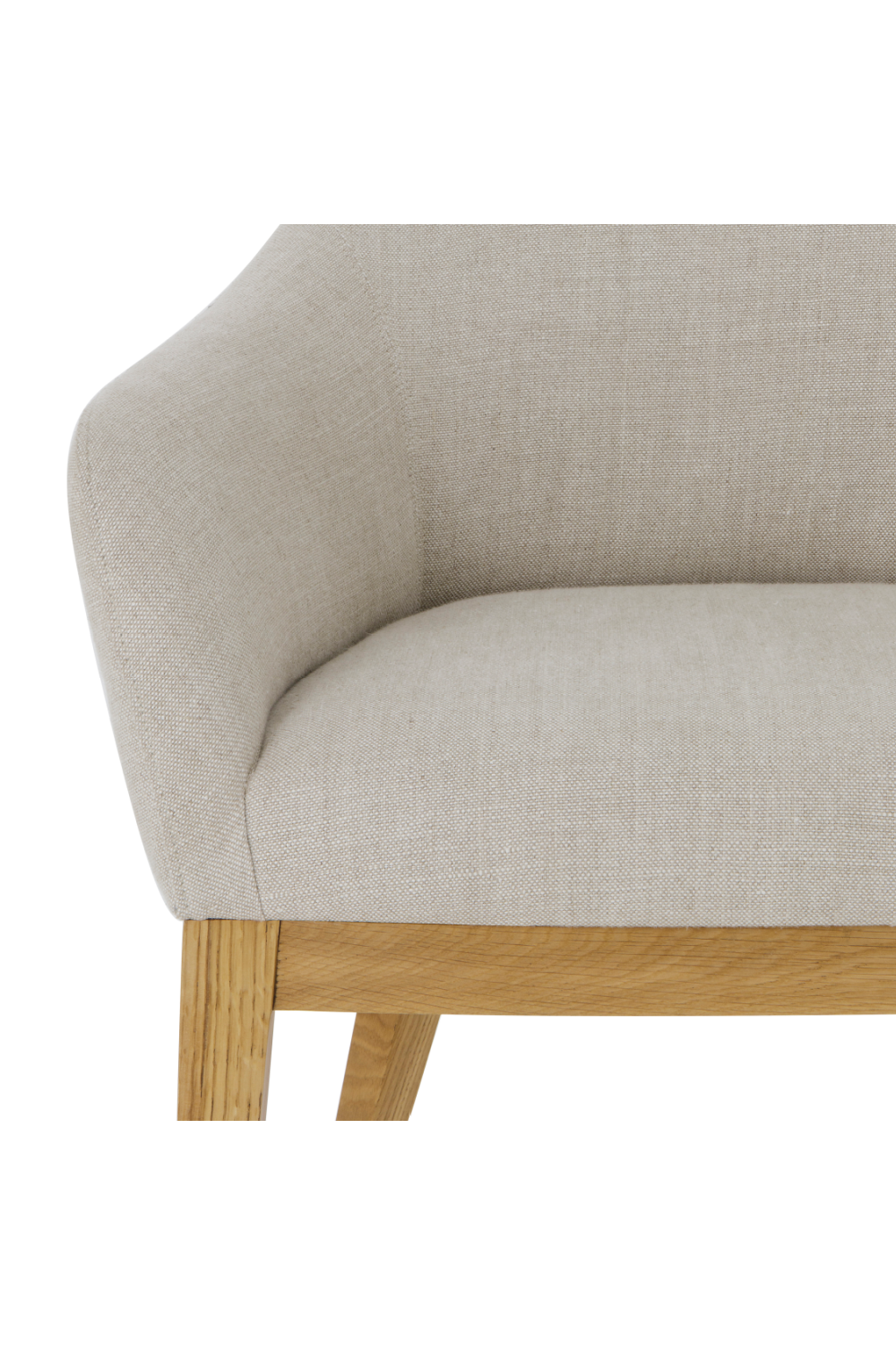 Oatmeal Upholstery Dining Armchair | Andrew Martin Emerson | Woodfurniture.com