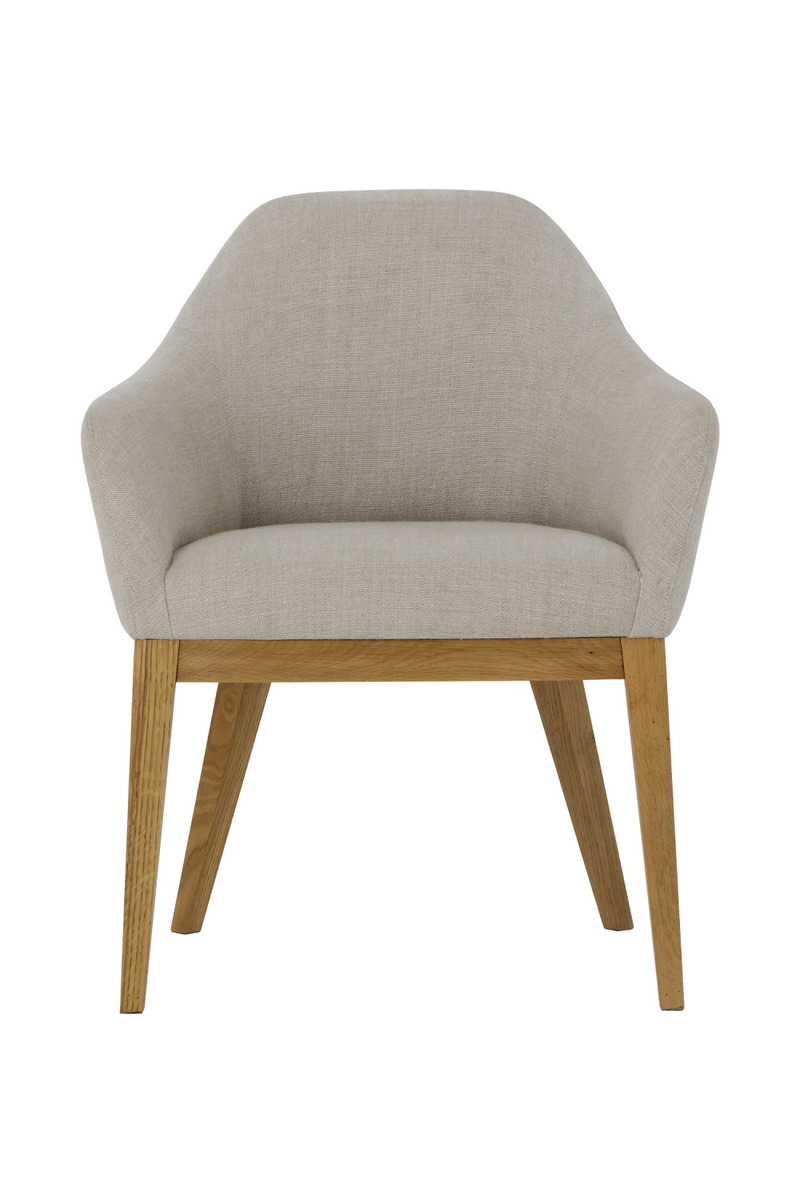 Oatmeal Upholstery Dining Armchair | Andrew Martin Emerson | Woodfurniture.com