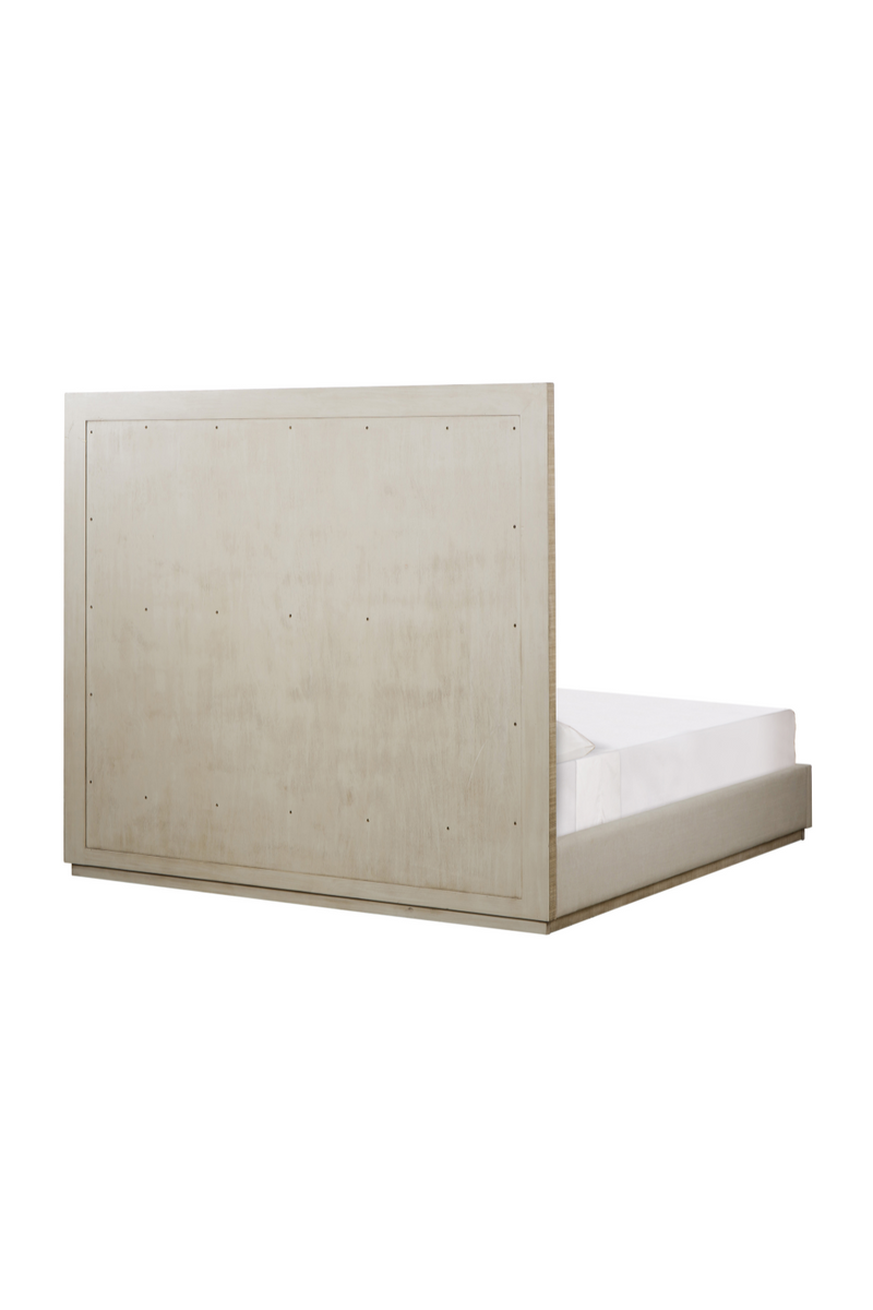 Ivory Textured Ash Queen Bed | Andrew Martin Raffles | Woodfurniture.com