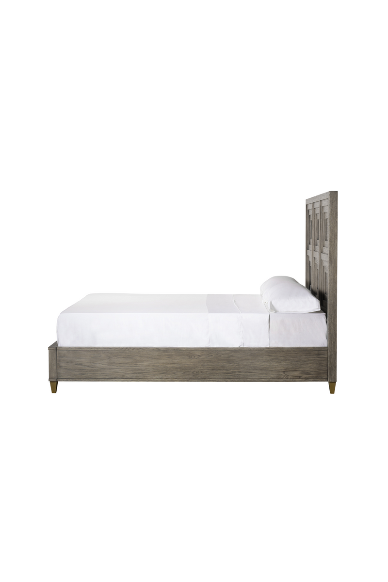 Layered Frame Oak King Bed | Andrew Martin Claiborne | Woodfurniture.com