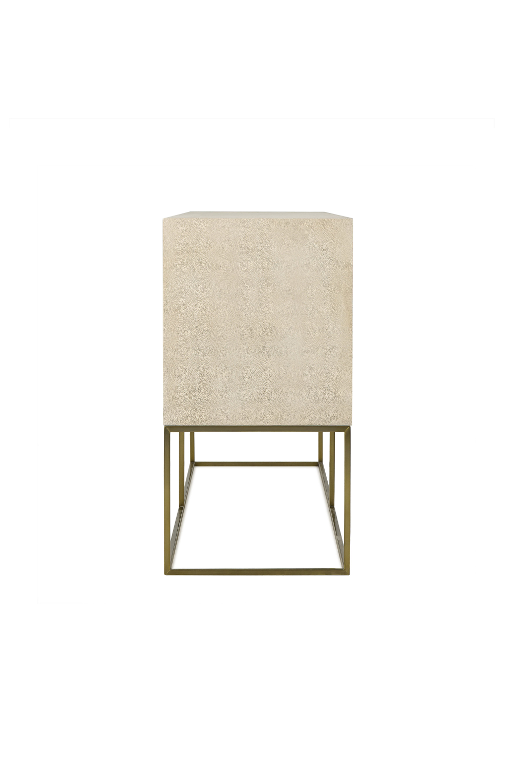 Cream Shagreen in Brass Frame Sideboard | Andrew Martin Amelia | Woodfurniture.com