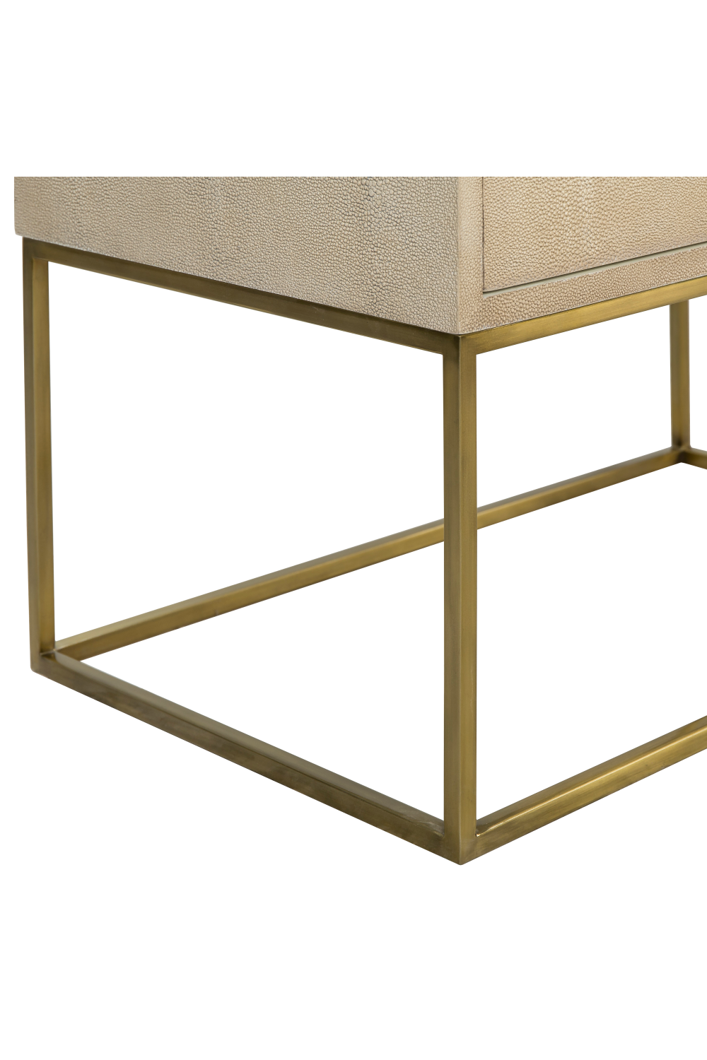 Cream Shagreen in Brass Frame Sideboard | Andrew Martin Amelia | Woodfurniture.com