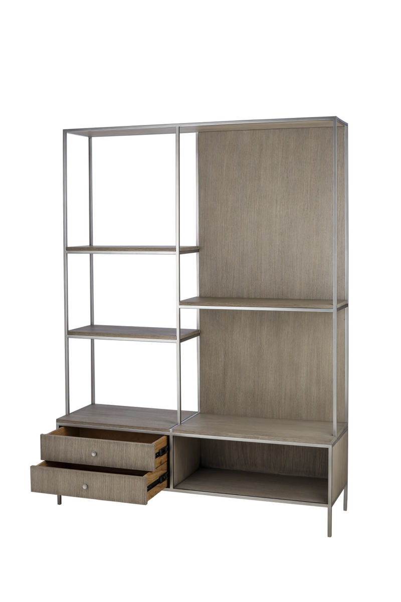 Neutral Toned Oak Bookcase | Andrew Martin Paxton | Woodfurniture.com