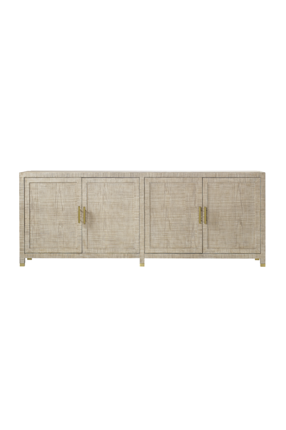 Natural Ash Four Door Credenza | Andrew Martin Raffles | Woodfurniture.com