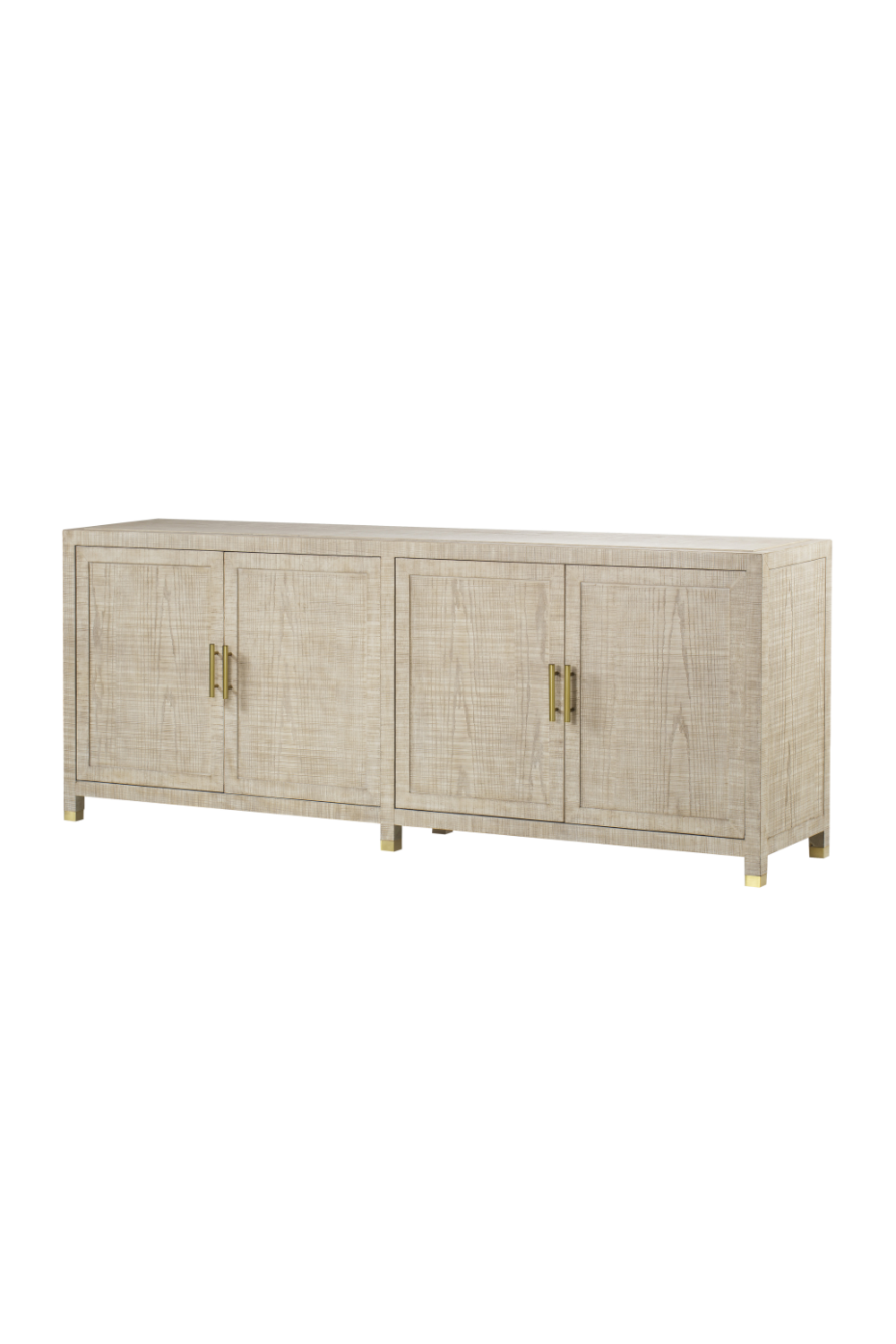 Natural Ash Four Door Credenza | Andrew Martin Raffles | Woodfurniture.com