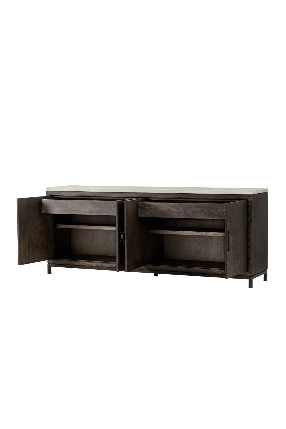 Dark Oak with White Top Sideboard | Andrew Martin Emerson | Woodfurniture.com