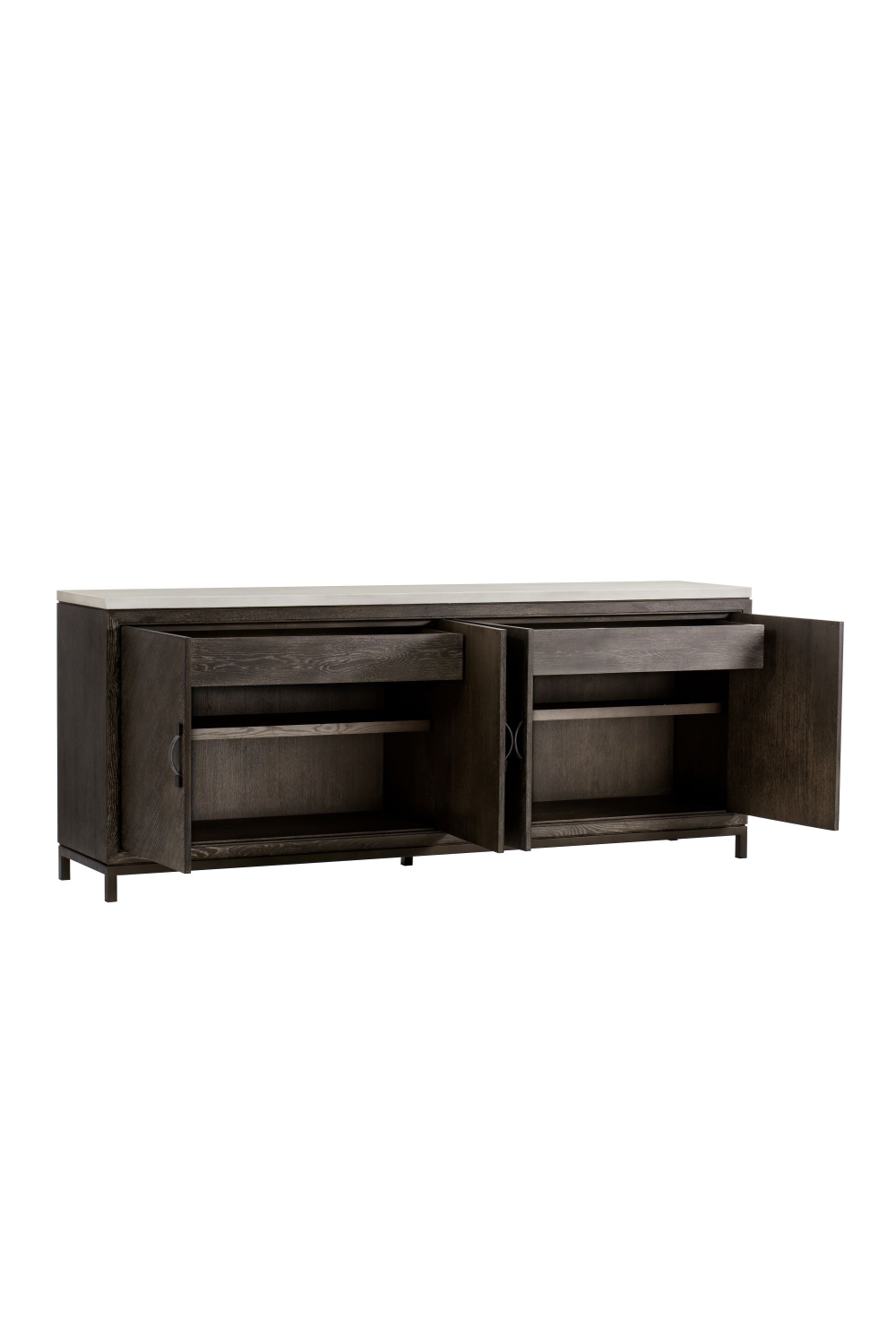 Dark Oak with White Top Sideboard | Andrew Martin Emerson | Woodfurniture.com