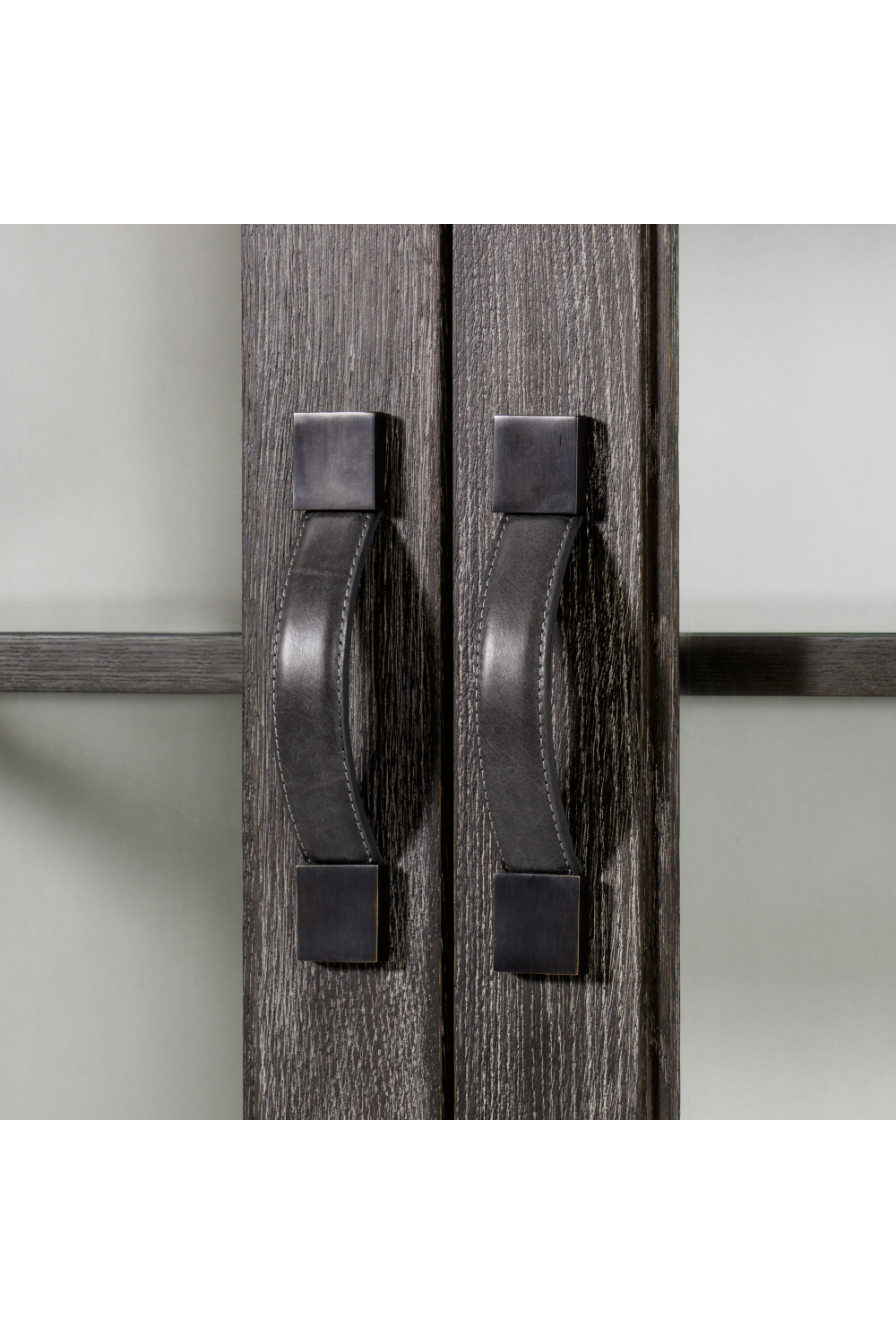 Dark Chocolate Oak Display Cabinet | Andrew Martin Emerson | Woodfurniture.com