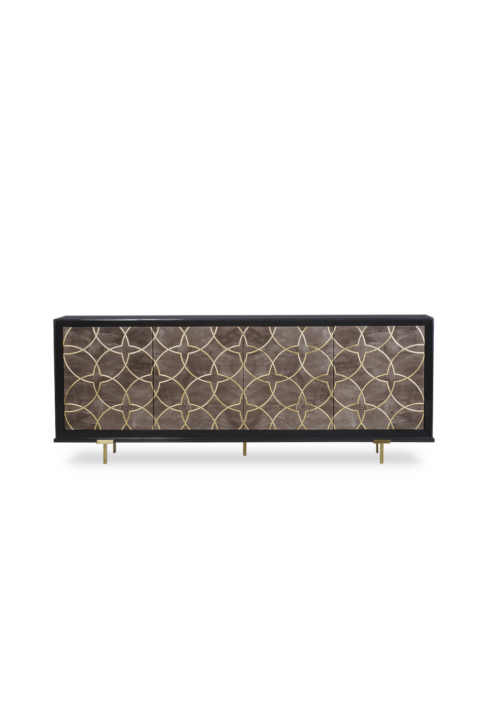 Gold Circle Motif Sideboard | Andrew Martin Cohen | Woodfurniture.com