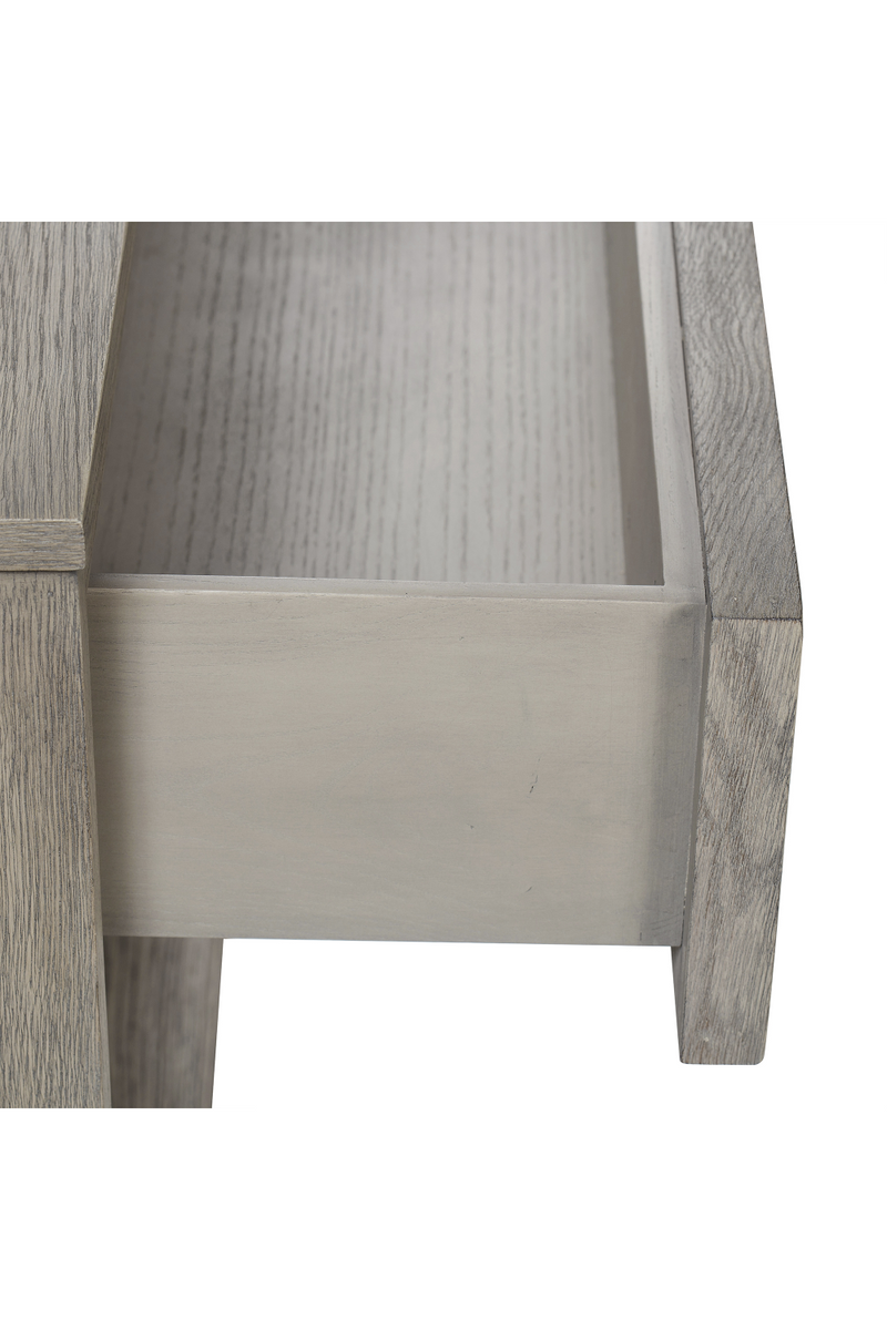 Taupe Oak One Drawer Nightstand | Andrew Martin Claiborne | Woodfurniture.com