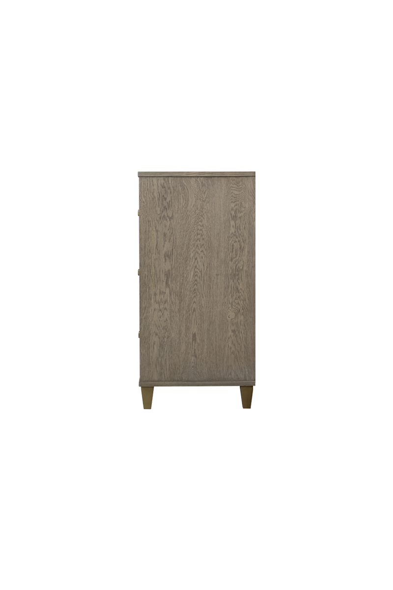 Taupe Oak Six Drawer Dresser | Andrew Martin Claiborne | Woodfurniture.com