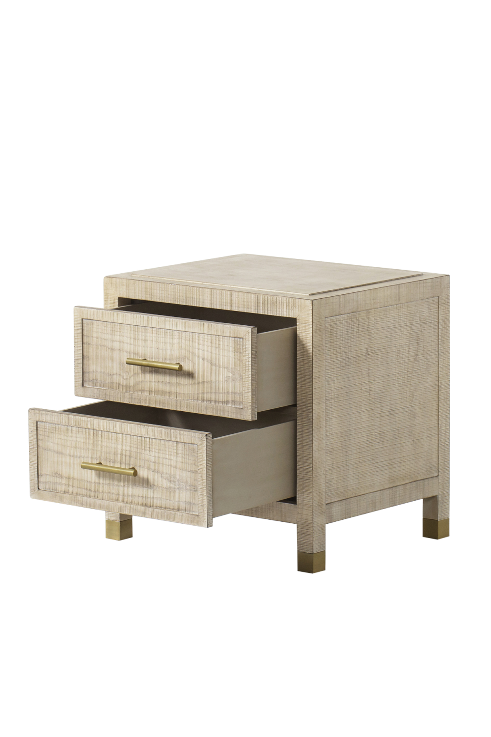 2 Drawer Natural Nightstand | Andrew Martin Raffles | OROATRADE