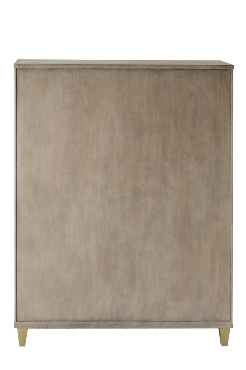 Taupe Oak Five Drawer Chest | Andrew Martin Claiborne  | Woodfurniture.com