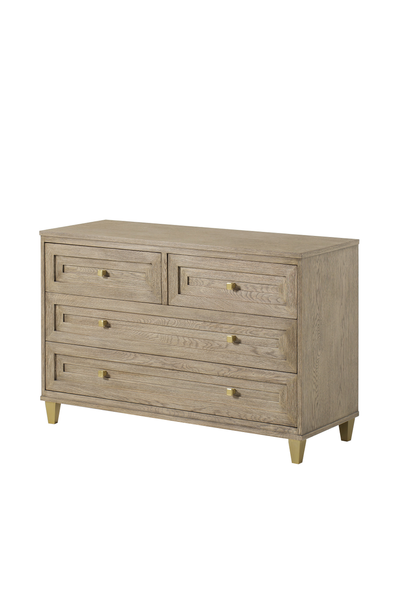 Taupe Oak Four Drawer Chest | Andrew Martin Claiborne   | Woodfurniture.com