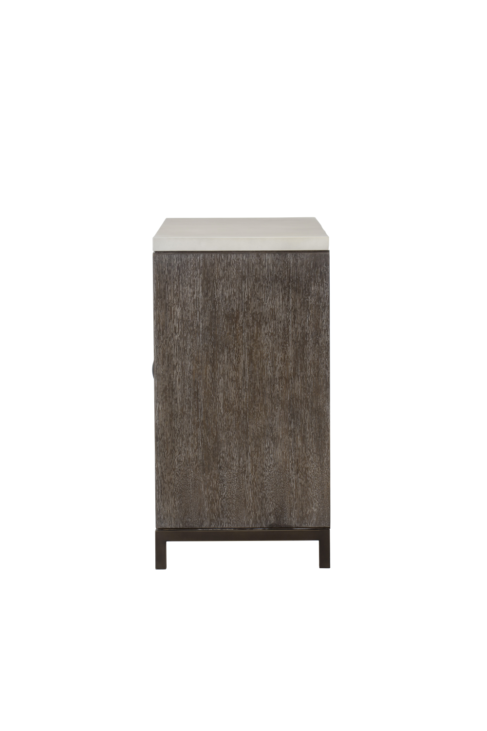 White Concrete Wooden 2-Door Credenza | Andrew Martin Emerson | Woodfurniture.com