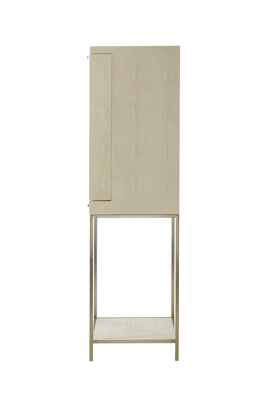 Ivory Shagreen Bar Cabinet With Light | Andrew Martin Melissa  | Woodfurniture.com