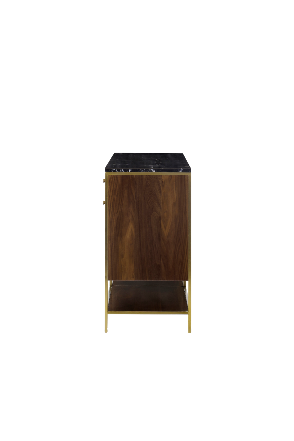 Wooden Sideboard with Black Marble Top L | Andrew Martin Chester