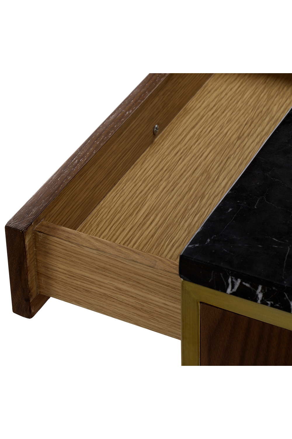 Wooden Sideboard with Black Marble Top L | Andrew Martin Chester