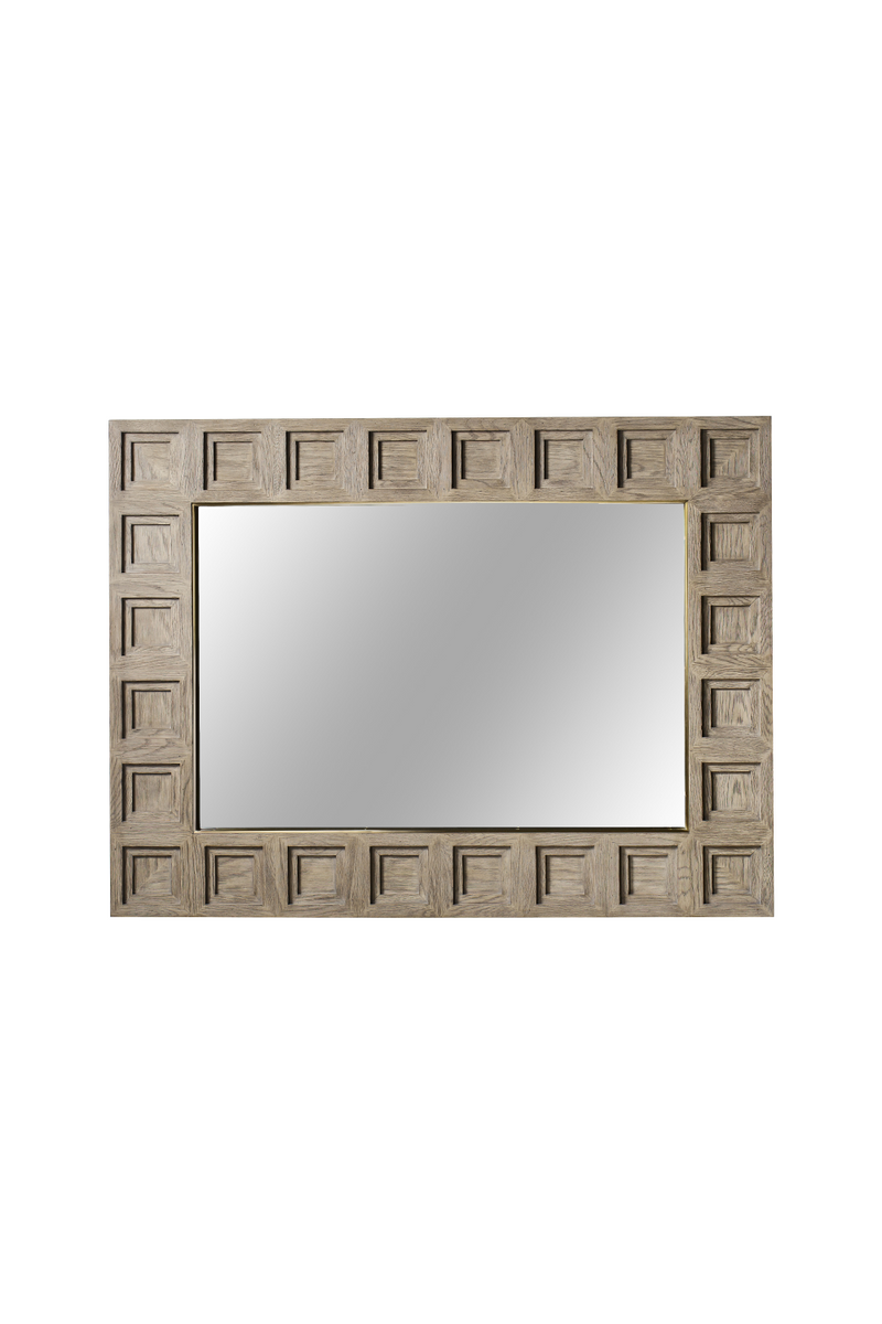Oak Layered Frame Mirror | Andrew Martin Claiborne | Woodfurniture.com
