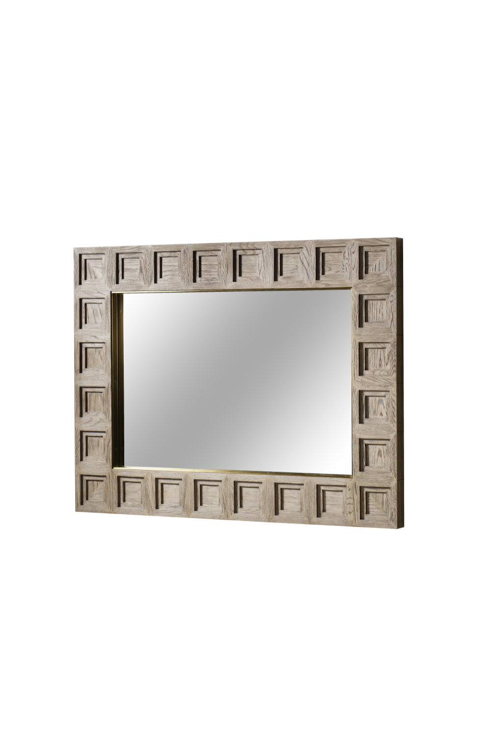 Oak Layered Frame Mirror | Andrew Martin Claiborne | Woodfurniture.com