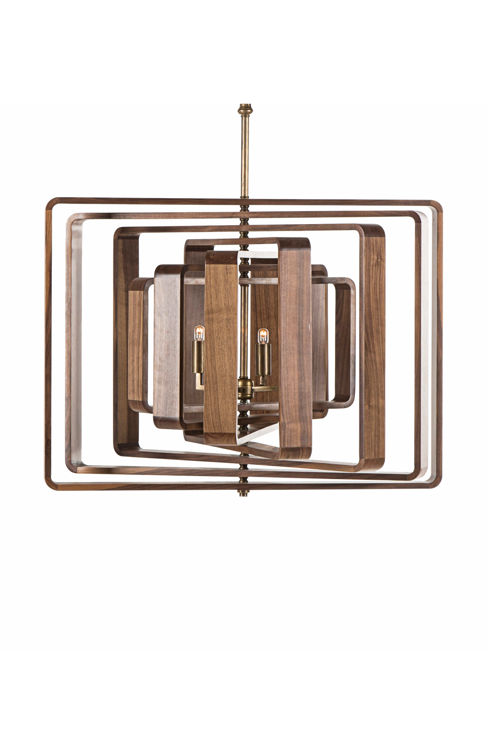 Sculptural Wooden Pendant Lamp | Andrew Martin Spiral  | Woodfurniture.com