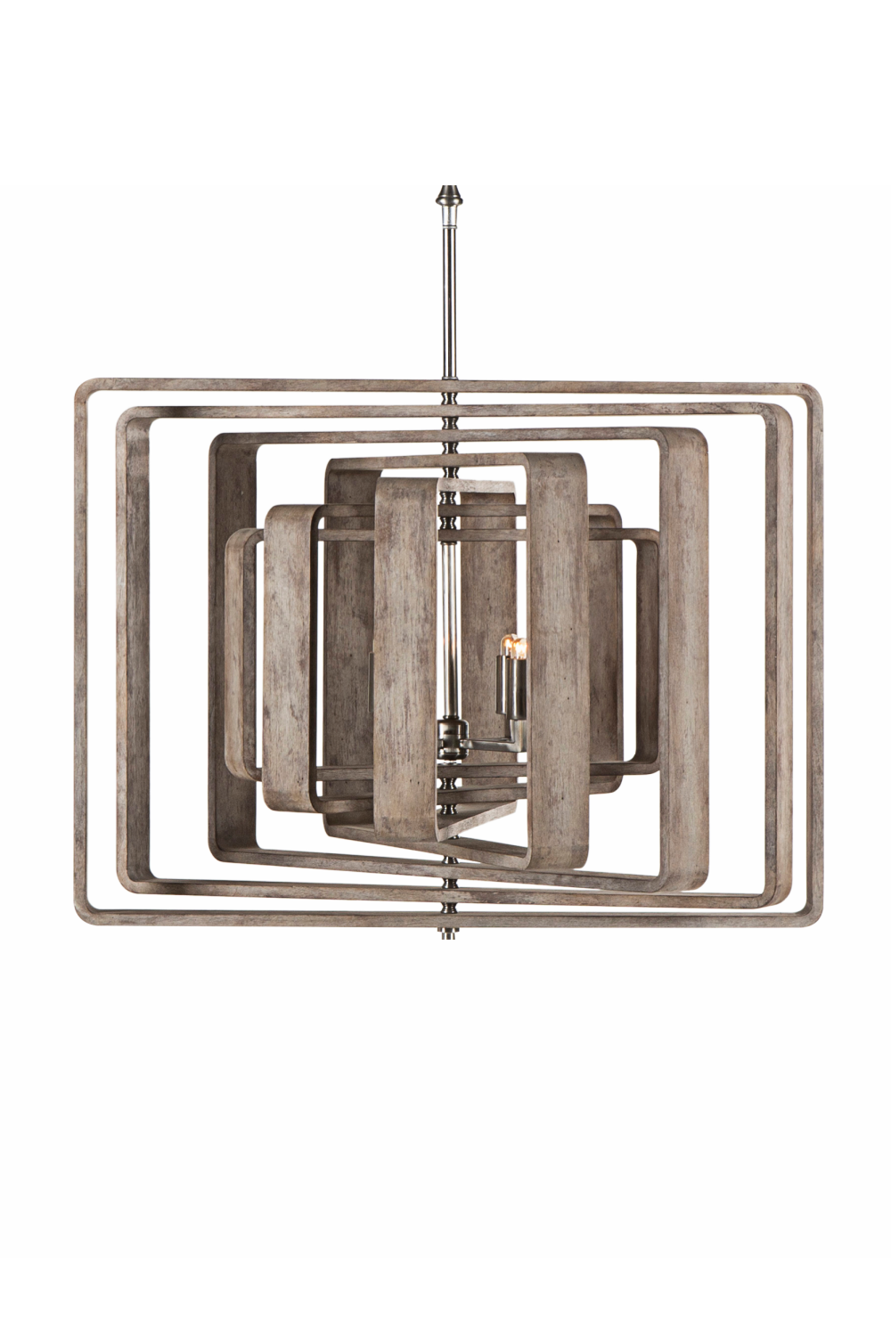 Sculptural Wooden Pendant Lamp | Andrew Martin Spiral  | Woodfurniture.com